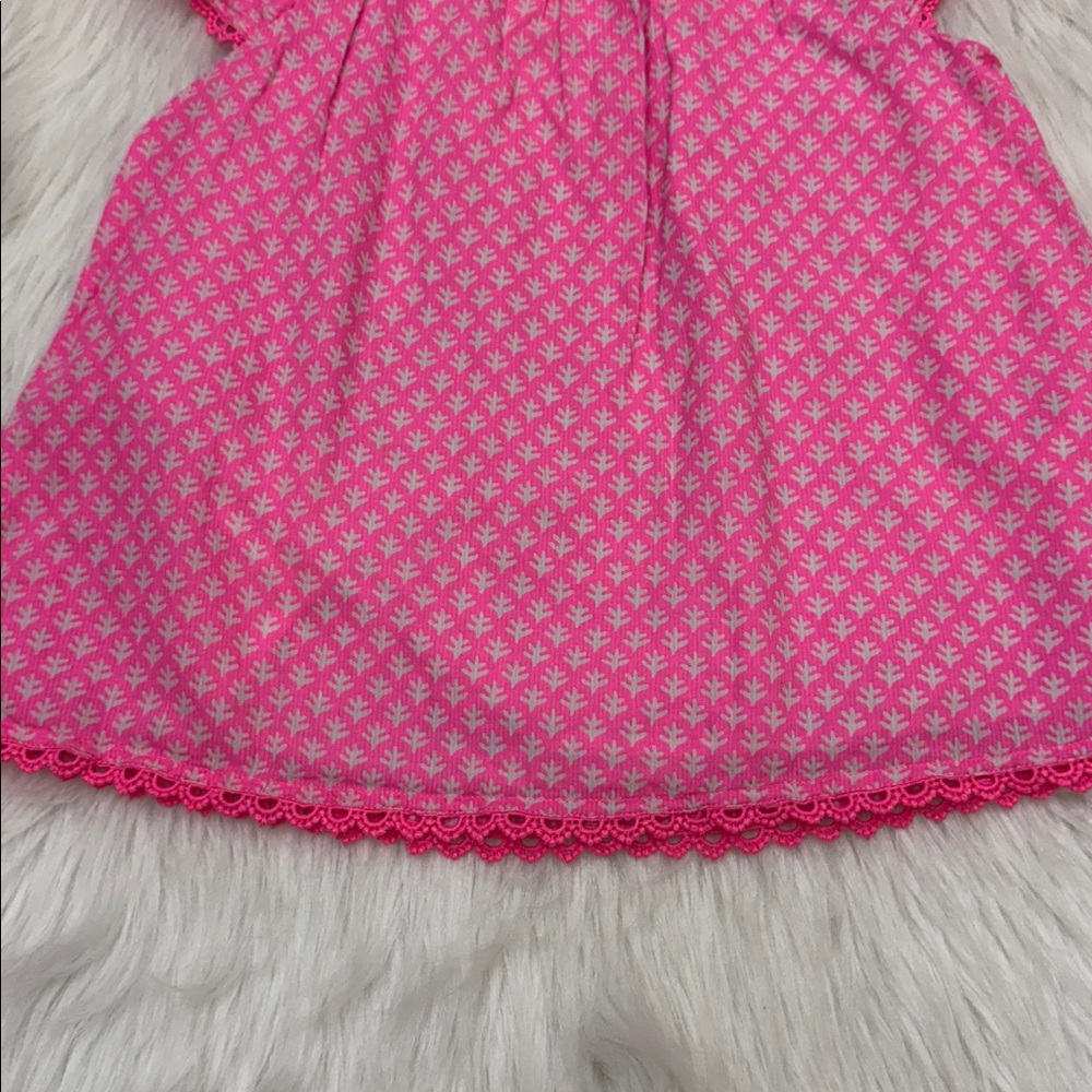 Mini Boden Girls Flutter Sleeve Hot Pink Tunic Top Size 6-7Y - Picture 8 of 16